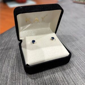 Kay Jewelers Sapphire Blue Earrings